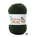 1pc Crochet Yarn Milk Cotton Knitting Yarn Soft Warm Baby Yarn for Hand Knitting Supplies 50g/pc