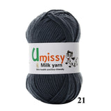 1pc Crochet Yarn Milk Cotton Knitting Yarn Soft Warm Baby Yarn for Hand Knitting Supplies 50g/pc