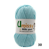 1pc Crochet Yarn Milk Cotton Knitting Yarn Soft Warm Baby Yarn for Hand Knitting Supplies 50g/pc