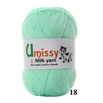 1pc Crochet Yarn Milk Cotton Knitting Yarn Soft Warm Baby Yarn for Hand Knitting Supplies 50g/pc