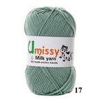 1pc Crochet Yarn Milk Cotton Knitting Yarn Soft Warm Baby Yarn for Hand Knitting Supplies 50g/pc