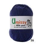 1pc Crochet Yarn Milk Cotton Knitting Yarn Soft Warm Baby Yarn for Hand Knitting Supplies 50g/pc