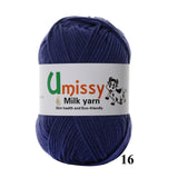 1pc Crochet Yarn Milk Cotton Knitting Yarn Soft Warm Baby Yarn for Hand Knitting Supplies 50g/pc