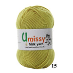 1pc Crochet Yarn Milk Cotton Knitting Yarn Soft Warm Baby Yarn for Hand Knitting Supplies 50g/pc