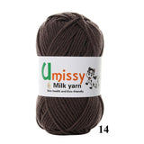 1pc Crochet Yarn Milk Cotton Knitting Yarn Soft Warm Baby Yarn for Hand Knitting Supplies 50g/pc