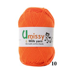 1pc Crochet Yarn Milk Cotton Knitting Yarn Soft Warm Baby Yarn for Hand Knitting Supplies 50g/pc