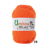 1pc Crochet Yarn Milk Cotton Knitting Yarn Soft Warm Baby Yarn for Hand Knitting Supplies 50g/pc