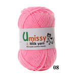 1pc Crochet Yarn Milk Cotton Knitting Yarn Soft Warm Baby Yarn for Hand Knitting Supplies 50g/pc