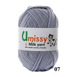 1pc Crochet Yarn Milk Cotton Knitting Yarn Soft Warm Baby Yarn for Hand Knitting Supplies 50g/pc