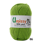 1pc Crochet Yarn Milk Cotton Knitting Yarn Soft Warm Baby Yarn for Hand Knitting Supplies 50g/pc