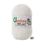 1pc Crochet Yarn Milk Cotton Knitting Yarn Soft Warm Baby Yarn for Hand Knitting Supplies 50g/pc