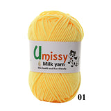 1pc Crochet Yarn Milk Cotton Knitting Yarn Soft Warm Baby Yarn for Hand Knitting Supplies 50g/pc