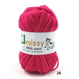 1pc Crochet Yarn Milk Cotton Knitting Yarn Soft Warm Baby Yarn for Hand Knitting Supplies 50g/pc