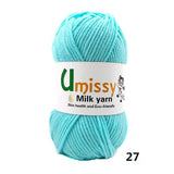 1pc Crochet Yarn Milk Cotton Knitting Yarn Soft Warm Baby Yarn for Hand Knitting Supplies 50g/pc