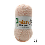 1pc Crochet Yarn Milk Cotton Knitting Yarn Soft Warm Baby Yarn for Hand Knitting Supplies 50g/pc
