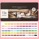 12-72 Colors Professional Watercolor Pencil Set Art Sketch Drawing Painting Pencils Gift Art School Stationary Supplies 05401