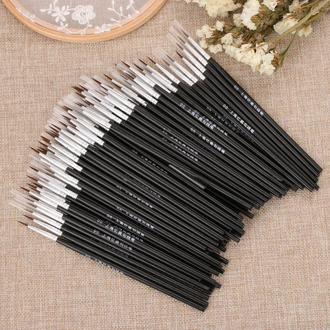 5Pcs/Set Black Fine Hand Painted Thin Hook Line Pen Nylon Brush Acrylic Painting Pen Drawing Art Pen Paint Brush Art Supplies