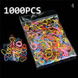 1000pcs Mixed Colors Rubber Bands Small Circle Strong Elastic Rubber Band Girls Hair Rope Stationery Holder Band Office Supplies