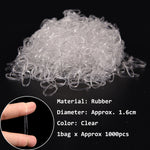 1000pcs Mixed Colors Rubber Bands Small Circle Strong Elastic Rubber Band Girls Hair Rope Stationery Holder Band Office Supplies