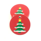 Card label 50pcs DIY Kraft Christmas Tree Shape Hang tag Christmas Party Deco Paper Cards Gift tag Craft Paper 5.5*5.4cm D2