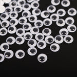 100pcs 5mm/6mm/7mm Self-adhesive Googly Eyes Eyeballs Stickers DIY Stuffed Toys Dolls Crafts Scrapbooking Accessories K0815