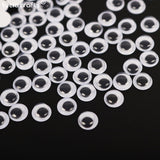 100pcs 5mm/6mm/7mm Self-adhesive Googly Eyes Eyeballs Stickers DIY Stuffed Toys Dolls Crafts Scrapbooking Accessories K0815