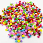 300pcs 10mm Multicolor Soft Fluffy Pom Pom Ball Handmade Pompom For Kids Toys DIY Craft Supplies