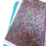 Glitter Craft Paper Cardboard Party DIY Decoration Scrapbook Packaging Gift Paper Kids Craftwork  JC  12''x12'' Top Grade