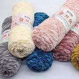 100g/ball Chenille Gold Velvet YarnSoft Warm Scarf Line Hand Woven Yarn Hand-knitted Crochet Thread