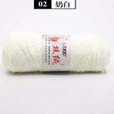 100g/ball Chenille Gold Velvet YarnSoft Warm Scarf Line Hand Woven Yarn Hand-knitted Crochet Thread