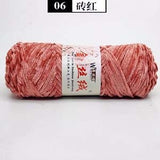 100g/ball Chenille Gold Velvet YarnSoft Warm Scarf Line Hand Woven Yarn Hand-knitted Crochet Thread