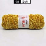 100g/ball Chenille Gold Velvet YarnSoft Warm Scarf Line Hand Woven Yarn Hand-knitted Crochet Thread