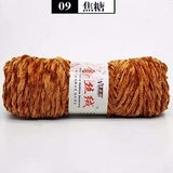 100g/ball Chenille Gold Velvet YarnSoft Warm Scarf Line Hand Woven Yarn Hand-knitted Crochet Thread