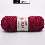 100g/ball Chenille Gold Velvet YarnSoft Warm Scarf Line Hand Woven Yarn Hand-knitted Crochet Thread