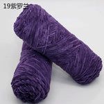 100g/ball Chenille Gold Velvet YarnSoft Warm Scarf Line Hand Woven Yarn Hand-knitted Crochet Thread