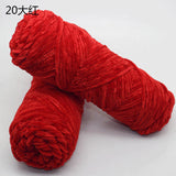 100g/ball Chenille Gold Velvet YarnSoft Warm Scarf Line Hand Woven Yarn Hand-knitted Crochet Thread