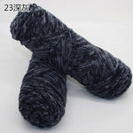 100g/ball Chenille Gold Velvet YarnSoft Warm Scarf Line Hand Woven Yarn Hand-knitted Crochet Thread