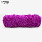 100g/ball Chenille Gold Velvet YarnSoft Warm Scarf Line Hand Woven Yarn Hand-knitted Crochet Thread