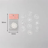 Naifumodo Lace Paper Hollow Tableware Decoration Packaging Pattern Round Windowed Square Door Scrapbook Paper New 2019