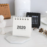 2020 Kraft Paper Coil Calendar DIY Mini Desk Calendars Daily Schedule Planner 2019.09-2020.12 Office Decoration Calendar