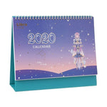 2020 Year Cherry Blossom 12 Constellation Desktop Table Calendar DIY Daily Schedule School Office Supplies C26