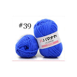 Milk Sweet Soft Cotton Baby Knitting Wool Yarn Thick Yarn Fiber Velvet Yarn Hand Knitting Wool Crochet Yarn for DIY Sweater