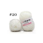 Milk Sweet Soft Cotton Baby Knitting Wool Yarn Thick Yarn Fiber Velvet Yarn Hand Knitting Wool Crochet Yarn for DIY Sweater