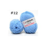 Milk Sweet Soft Cotton Baby Knitting Wool Yarn Thick Yarn Fiber Velvet Yarn Hand Knitting Wool Crochet Yarn for DIY Sweater