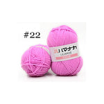 Milk Sweet Soft Cotton Baby Knitting Wool Yarn Thick Yarn Fiber Velvet Yarn Hand Knitting Wool Crochet Yarn for DIY Sweater