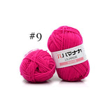 Milk Sweet Soft Cotton Baby Knitting Wool Yarn Thick Yarn Fiber Velvet Yarn Hand Knitting Wool Crochet Yarn for DIY Sweater