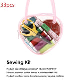 70pcs Portable Travel Sewing Box Set Kitting Needles Quilting Thread Kits Home Sewing Tools Accessories Sewing Threads Lines Kit