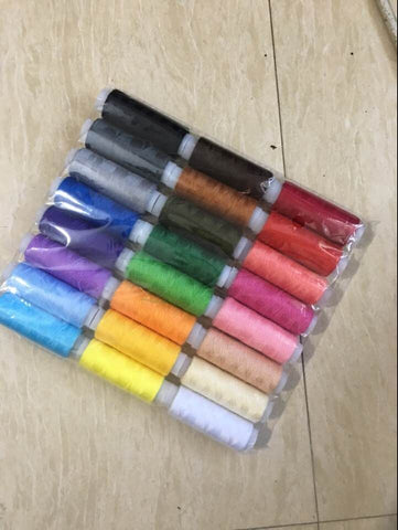 Beautiful 10 Colors/set Polyester Durable sewing Knitting Thread Reel for Hand Stitching Machine Sewing Thread