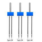 LMDZ 3Size 10Pcs/ Set Durable Double Twin Needles Pins Twin Stretch Machine Needles Mix Size 2.0/90 3.0/90 4.0/90 with Box