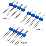 LMDZ 3Size 10Pcs/ Set Durable Double Twin Needles Pins Twin Stretch Machine Needles Mix Size 2.0/90 3.0/90 4.0/90 with Box